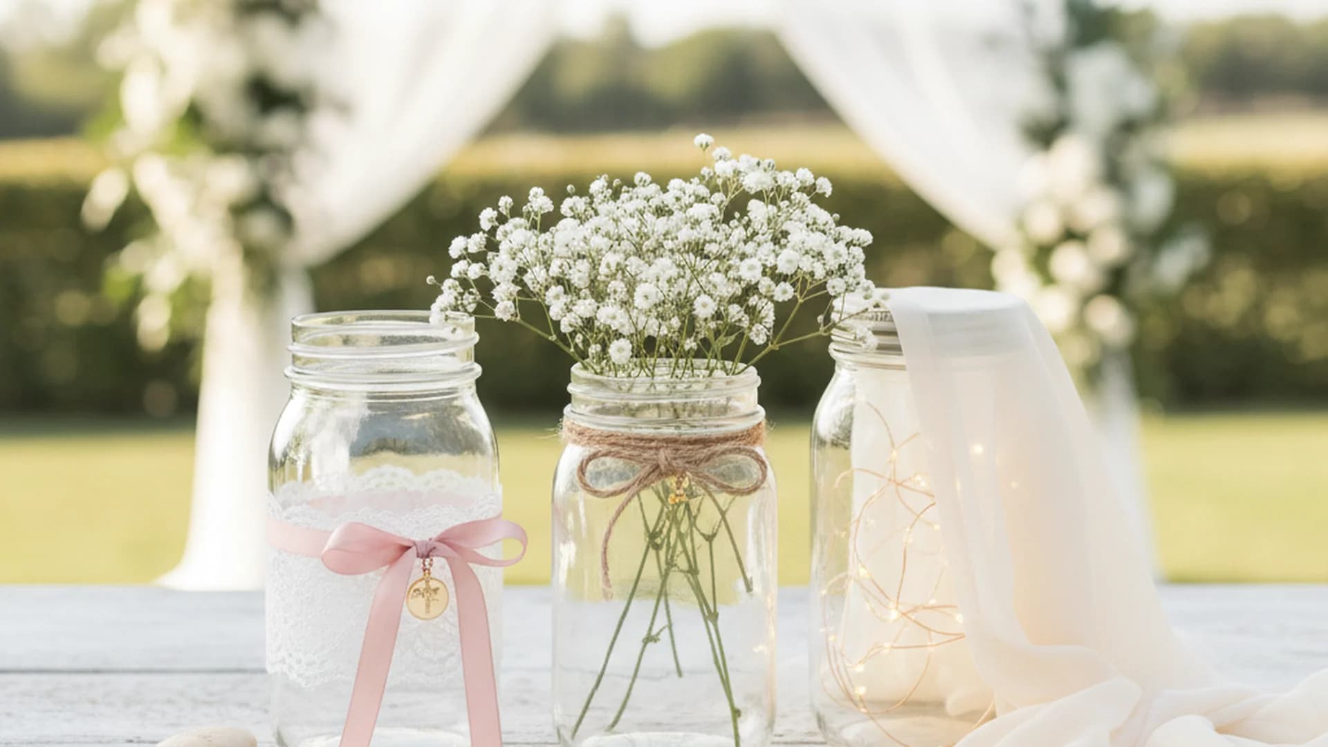 Wedding Mason Jar Ideas: Sustainable & Refined DIY Inspiration