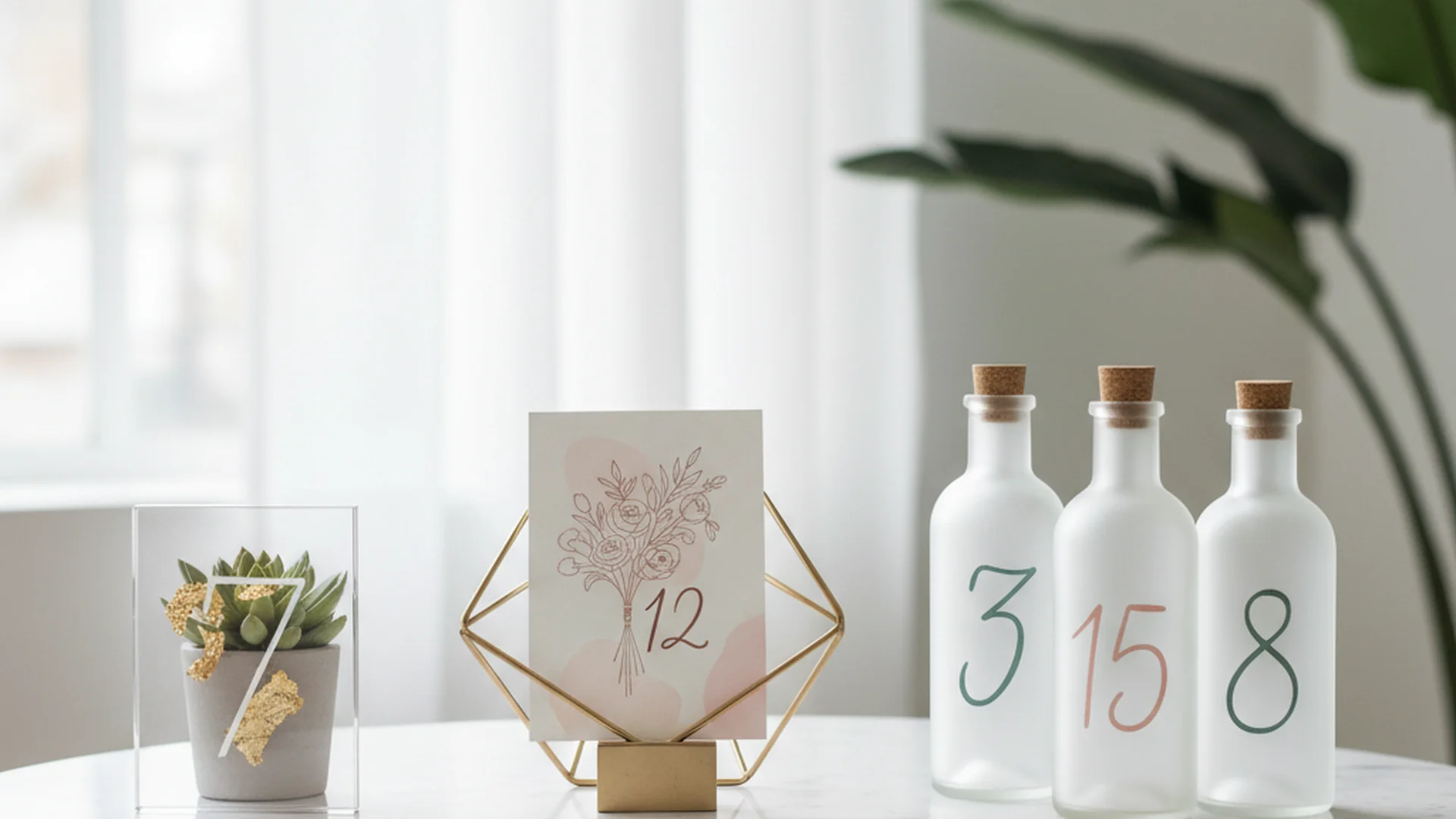 Creative Wedding Table Number Ideas for 2025 and 2026